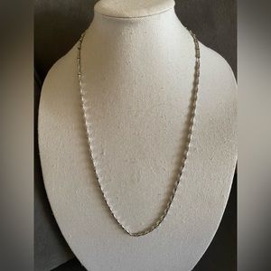 Monet Vintage Bamboo Silver 30” Necklace